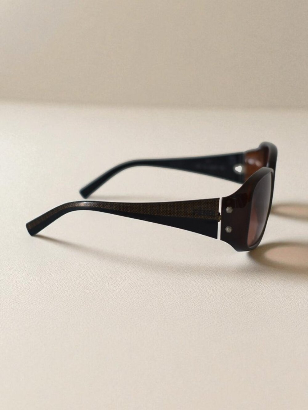 Fendi FS389 Y2K Sunglasses Brown Tortoise Vintage Designer 57▫15 125 - Picture 3 of 11